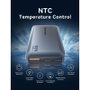 Vention Cargador de Pared GaN FCBH0 65W con 2x USB-C y 1x USB-A Gris Antracita